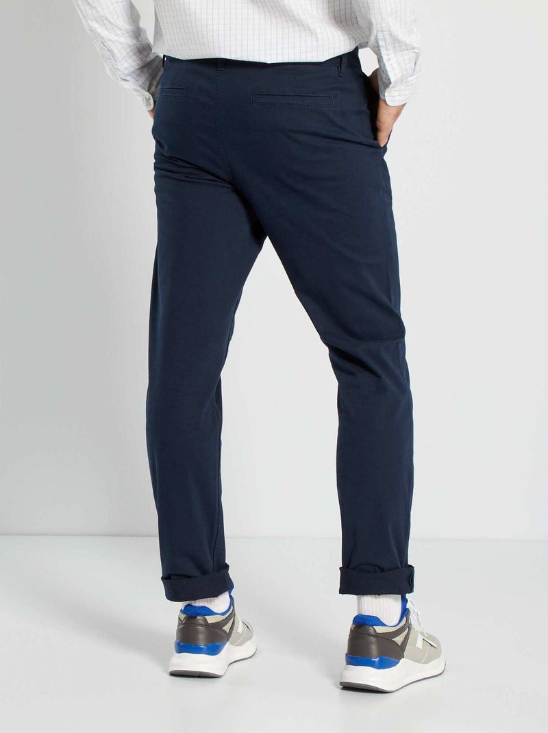 Pantalón chino slim L38 +1,95 m azul - Kiabi