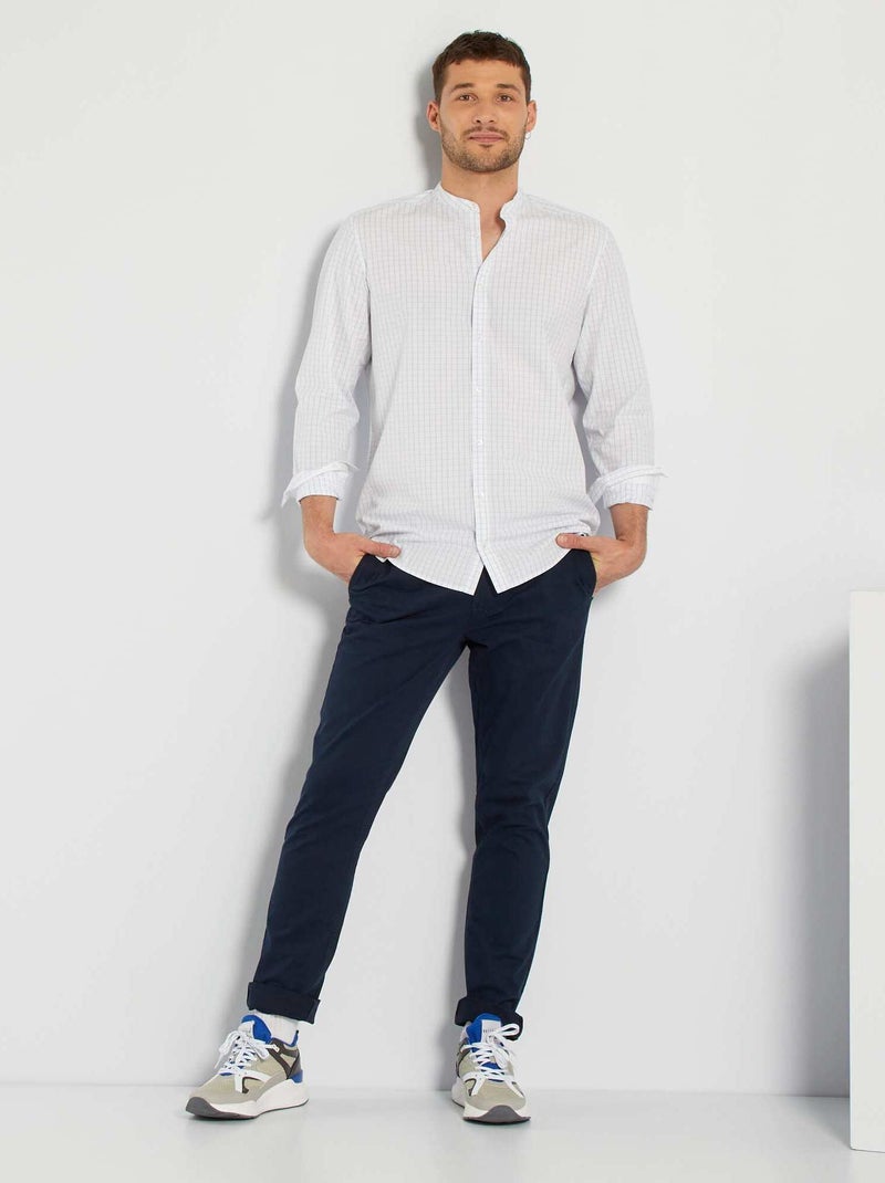Pantalón chino slim L38 +1,95 m azul - Kiabi