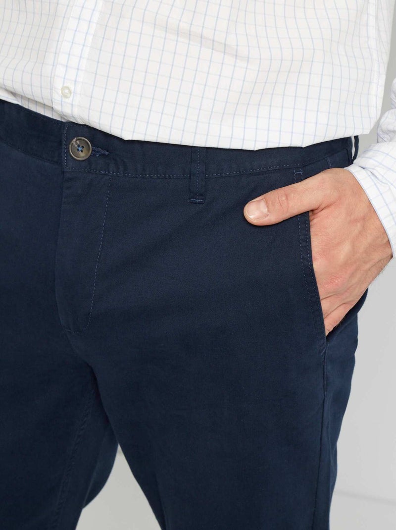 Pantalón chino slim L38 +1,95 m azul - Kiabi