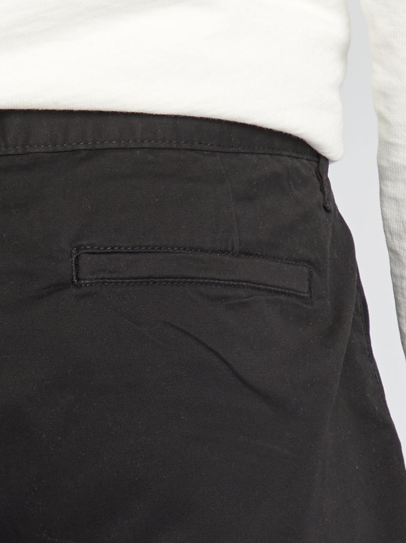 Pantalón chino slim L38 +1,95 m Negro - Kiabi