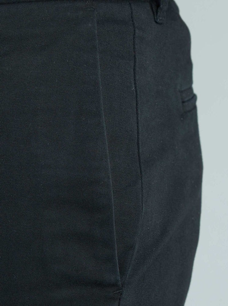 Pantalón chino slim L38 +1,95 m Negro - Kiabi