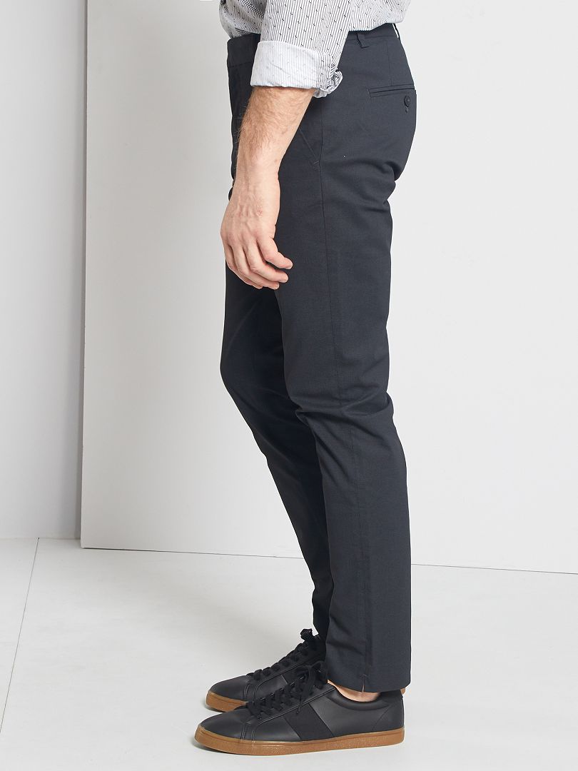 BENDORFF Bendorff CHINO SKINNY TOBILLERO SATEN LICRA - Pantalon Homme negro  - Private Sport Shop