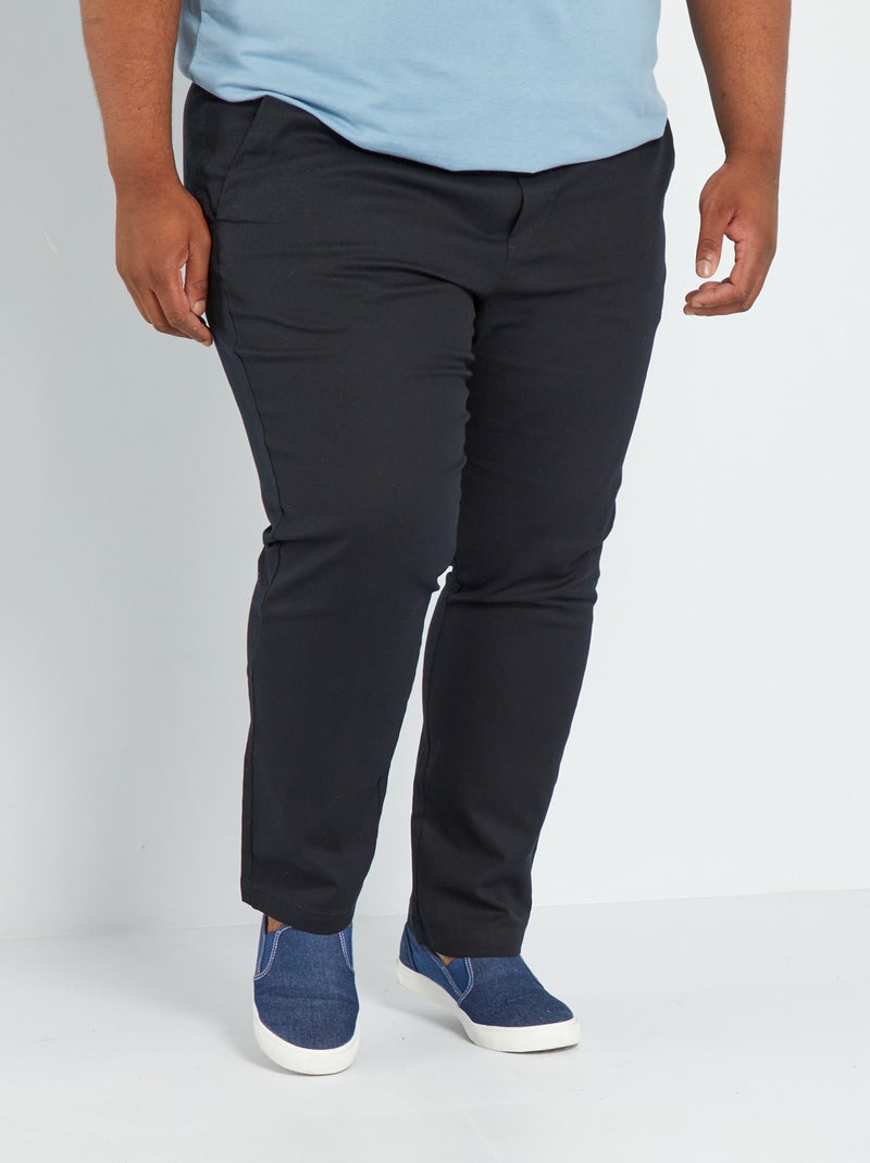 Pantalón chino slim Negro - Kiabi