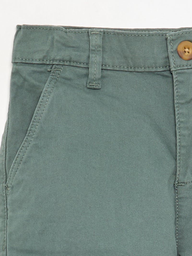 Pantalón chino slim Verde - Kiabi