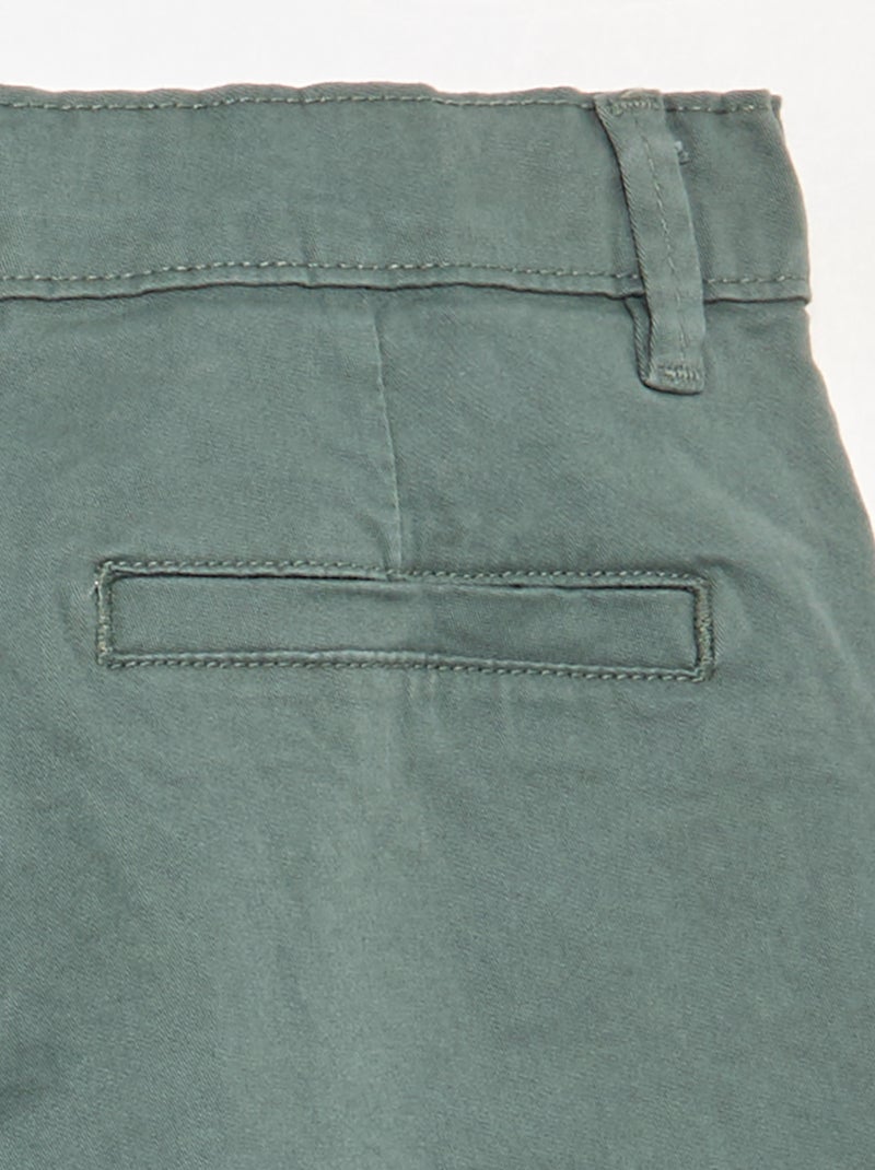 Pantalón chino slim Verde - Kiabi