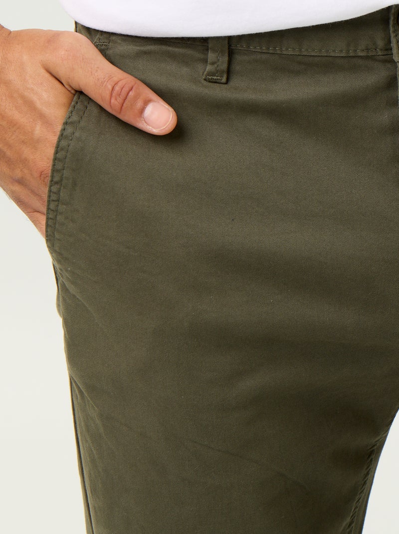 Pantalón chino slim Verde - Kiabi