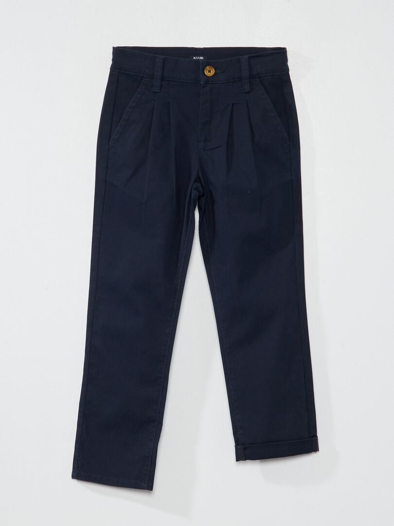 Pantalón chino tapered azul - Kiabi