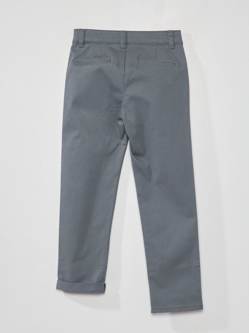 Pantalón chino TORMENTA GRIS - Kiabi