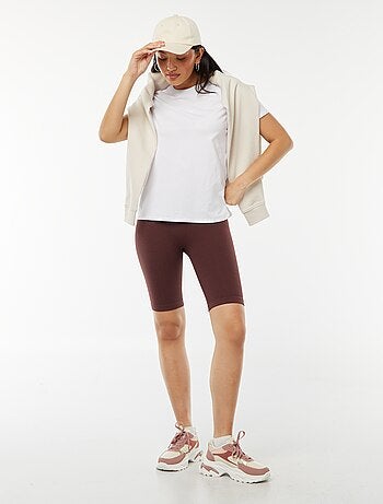 Pantalón ciclista de punto de canalé