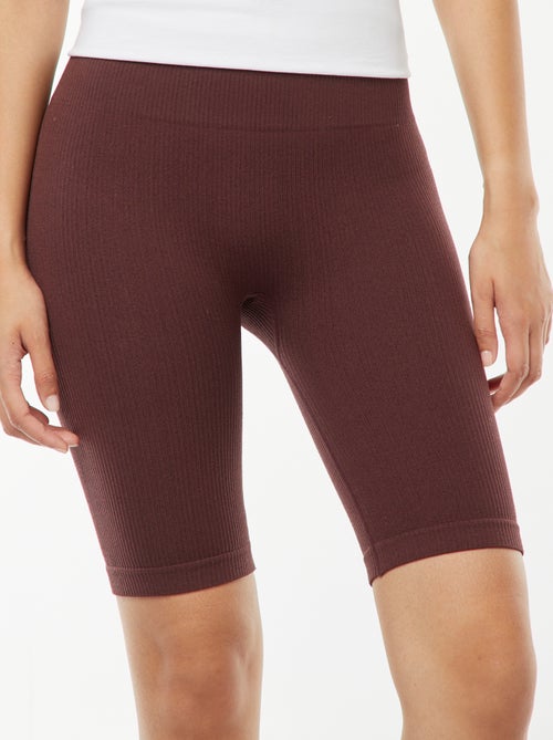 Pantalón ciclista de punto de canalé - Kiabi