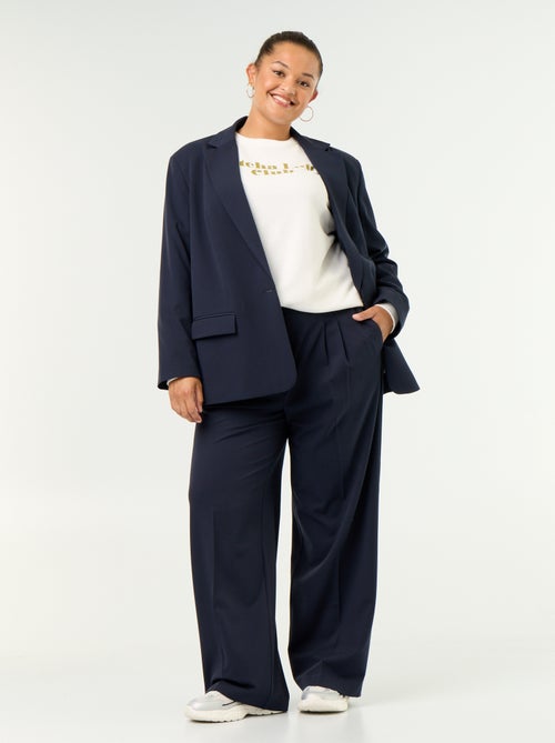 Pantalón cigarette ancho - Kiabi