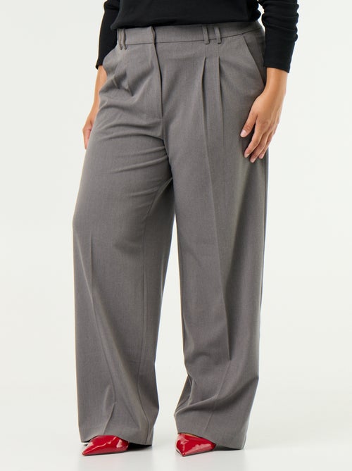 Pantalón cigarette ancho - Kiabi Pantalón cigarette ancho - Kiabi
