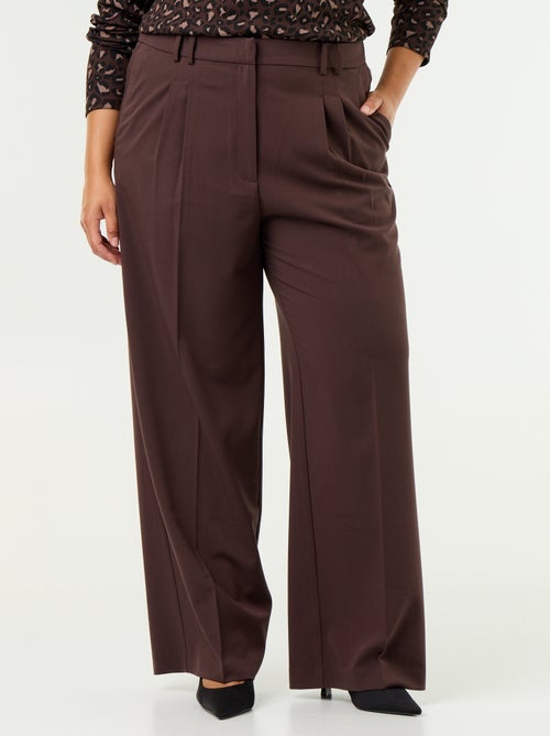 Pantalón cigarette ancho - Kiabi Pantalón cigarette ancho - Kiabi