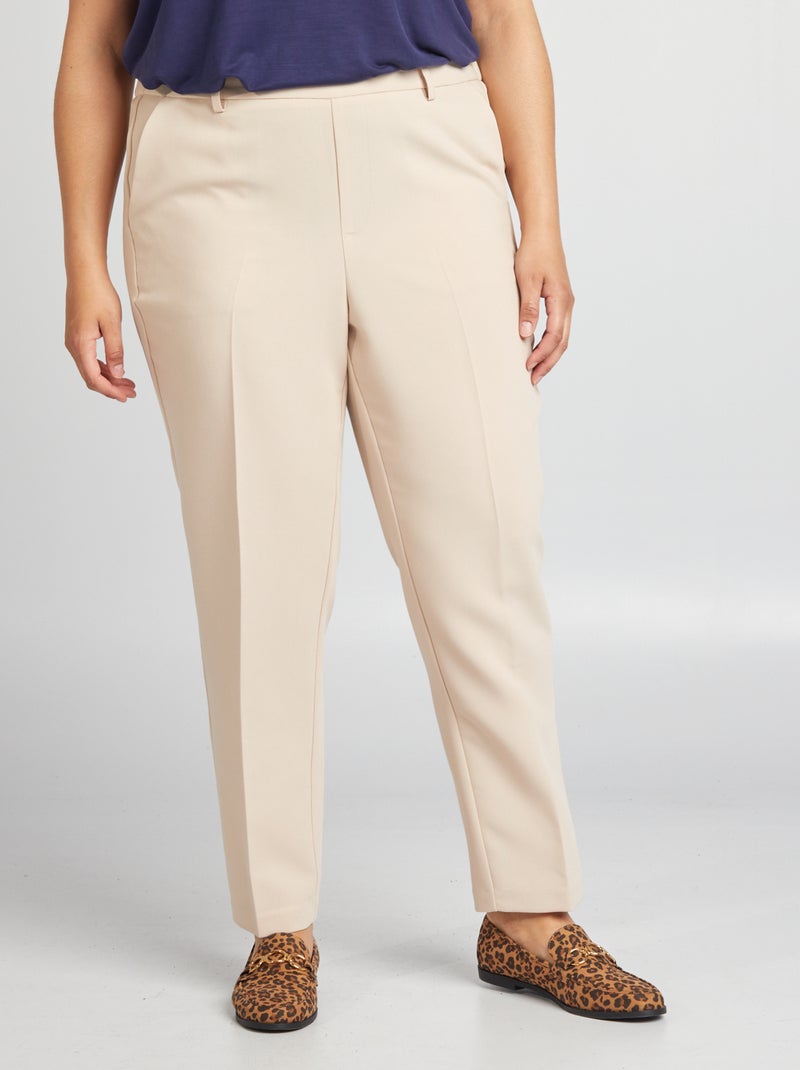 Pantalón cigarette BEIGE - Kiabi