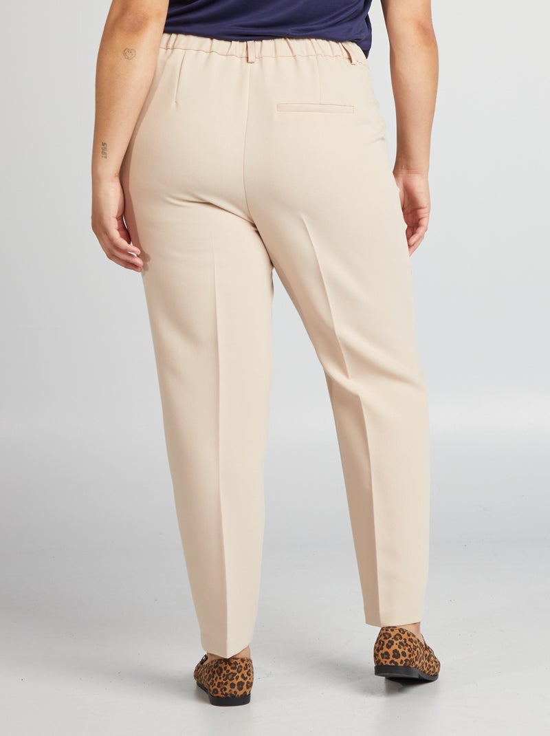 Pantalón cigarette BEIGE - Kiabi
