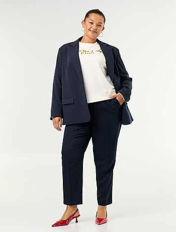 Pantalón cigarette liso