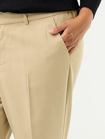 Pantalón cigarette liso