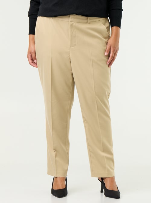 Pantalón cigarette liso - Kiabi