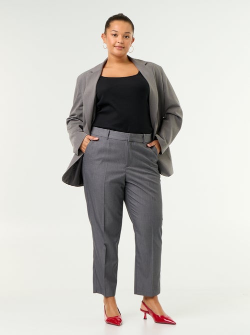 Pantalón cigarette liso - Kiabi