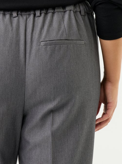 Pantalón cigarette liso - Kiabi