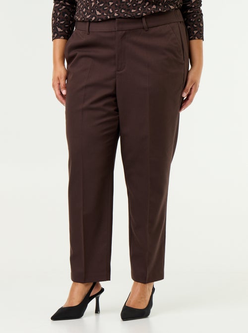 Pantalón cigarette liso - Kiabi