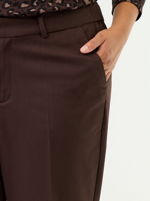 Pantalón cigarette liso - Kiabi