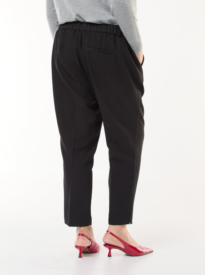 Pantalón cigarette negro - Kiabi