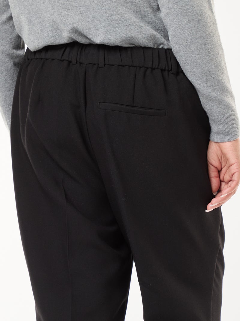 Pantalón cigarette negro - Kiabi