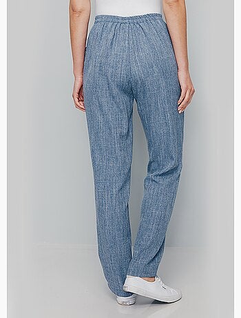 Pantalón cinturón elástico calado - Afibel