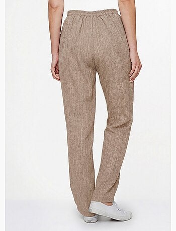 Pantalón cinturón elástico calado - Afibel