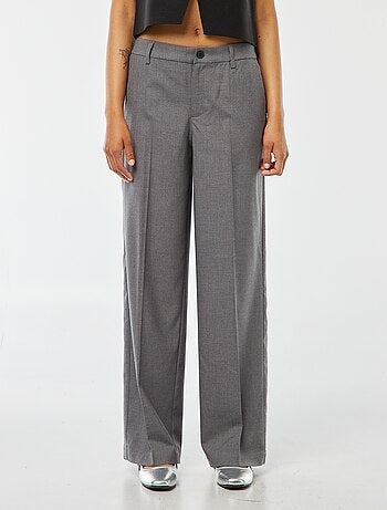 Pantalón city ancho con pinzas