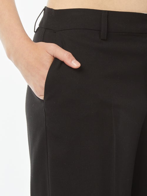 Pantalón city ancho con pinzas - Kiabi