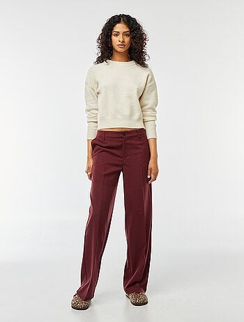 Pantalón city ancho con pinzas