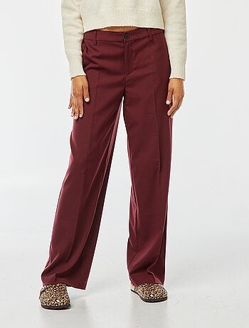 Pantalón city ancho con pinzas