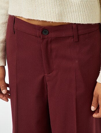 Pantalón city ancho con pinzas