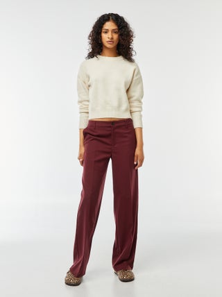 Pantalón city ancho con pinzas