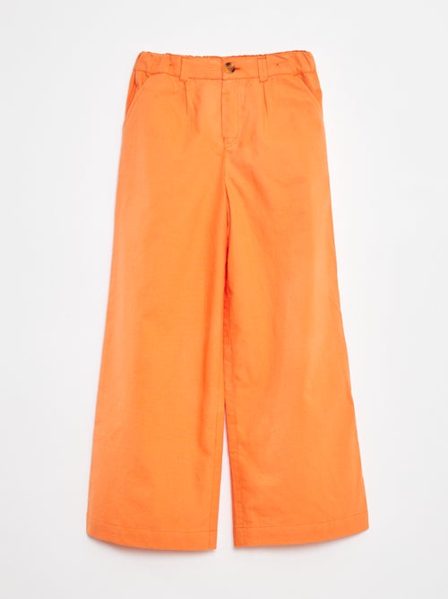 Pantalón colorido wide leg - Kiabi