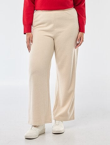 Pantalón cómodo de punto canalé