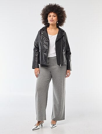 Pantalón cómodo de punto canalé