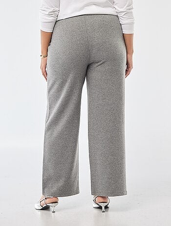 Pantalón cómodo de punto canalé