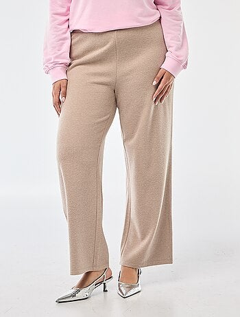 Pantalón cómodo de punto canalé