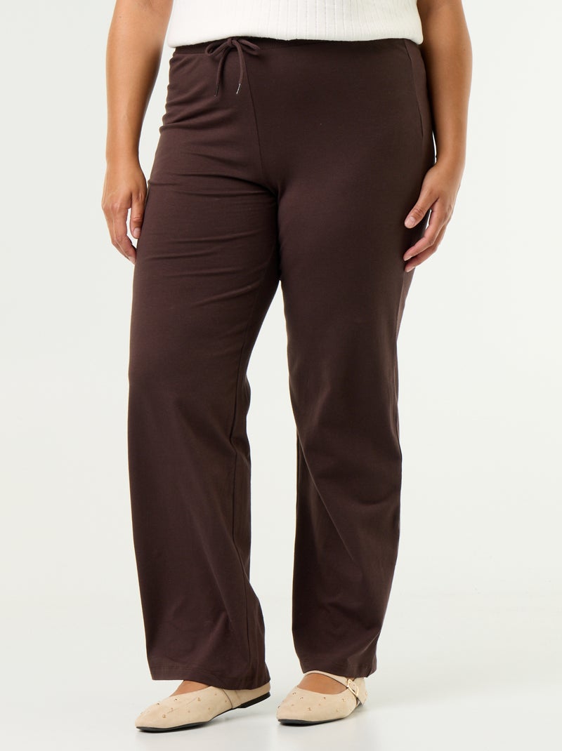 Pantalón cómodo fino Marron - Kiabi