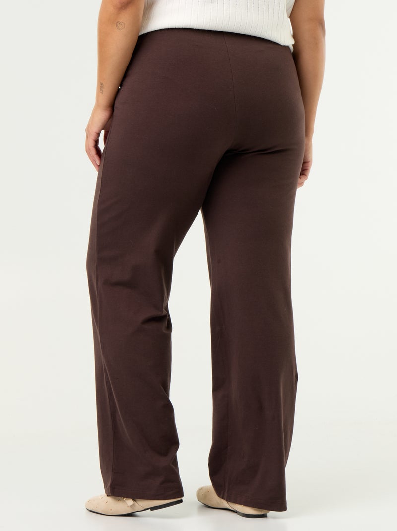 Pantalón cómodo fino Marron - Kiabi