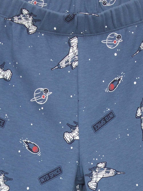 Pantalón con abertura de botones a presión - colección fácil de poner - Kiabi