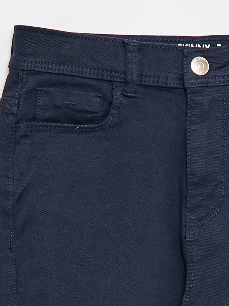 Pantalón con bajo deshilachado Azul - Kiabi