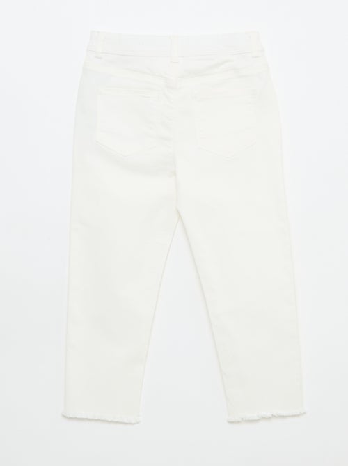 Pantalón con bajo deshilachado - Kiabi