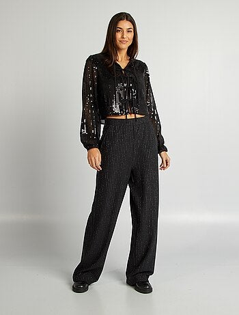 Pantalón con bandas de lentejuelas 'JDY'