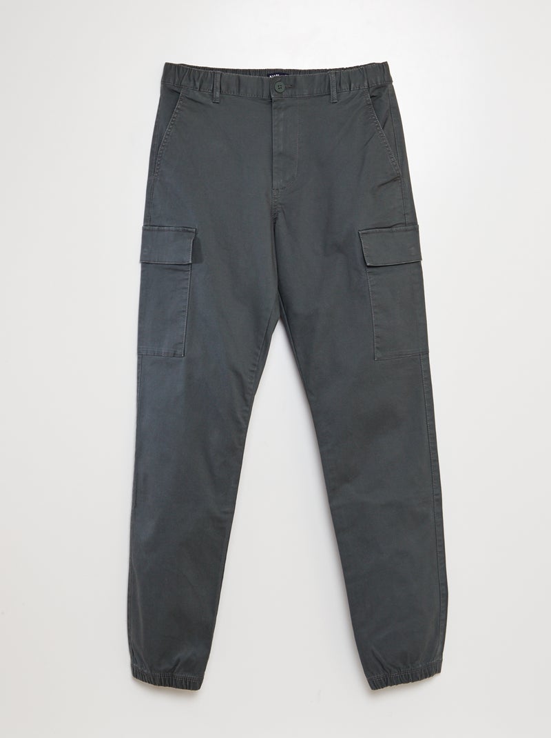 Pantalón con bolsillos cargo VERDE - Kiabi