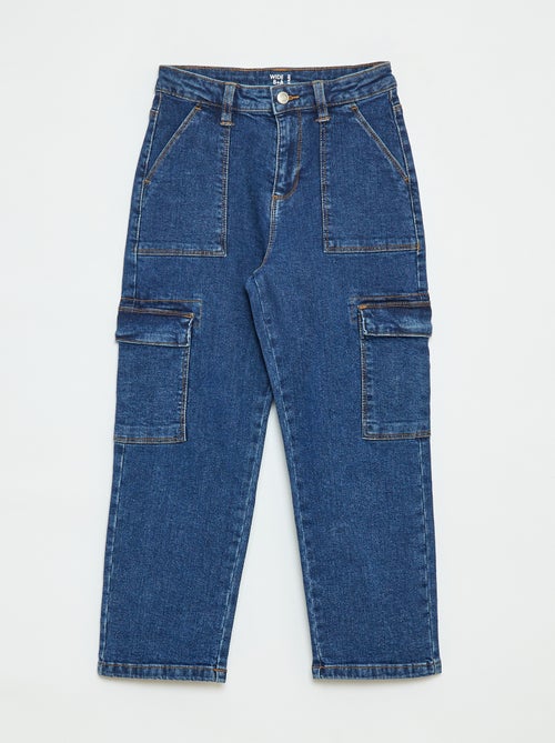Pantalón con bolsillos con solapa - corte + cómodo - Kiabi