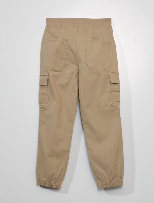 Pantalón con bolsillos con solapa - Corte más cómodo - Kiabi